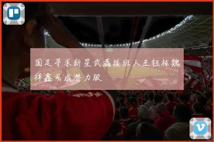 国足寻求新星武磊接班人王钰栋魏祥鑫或成潜力股